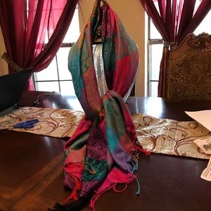 Dark jewel toned scarf